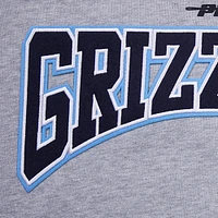 Men's Pro Standard Heather Gray Memphis Grizzlies Crest Emblem Pullover Sweatshirt