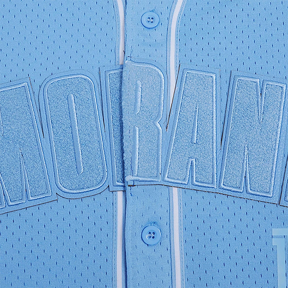 Men's Pro Standard Ja Morant Light Blue Memphis Grizzlies Triple Tonal Mesh Button-Up Top