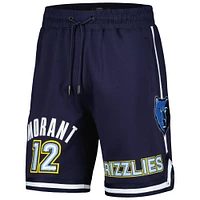 Men's Pro Standard Ja Morant Navy Memphis Grizzlies Player Name & Number Shorts