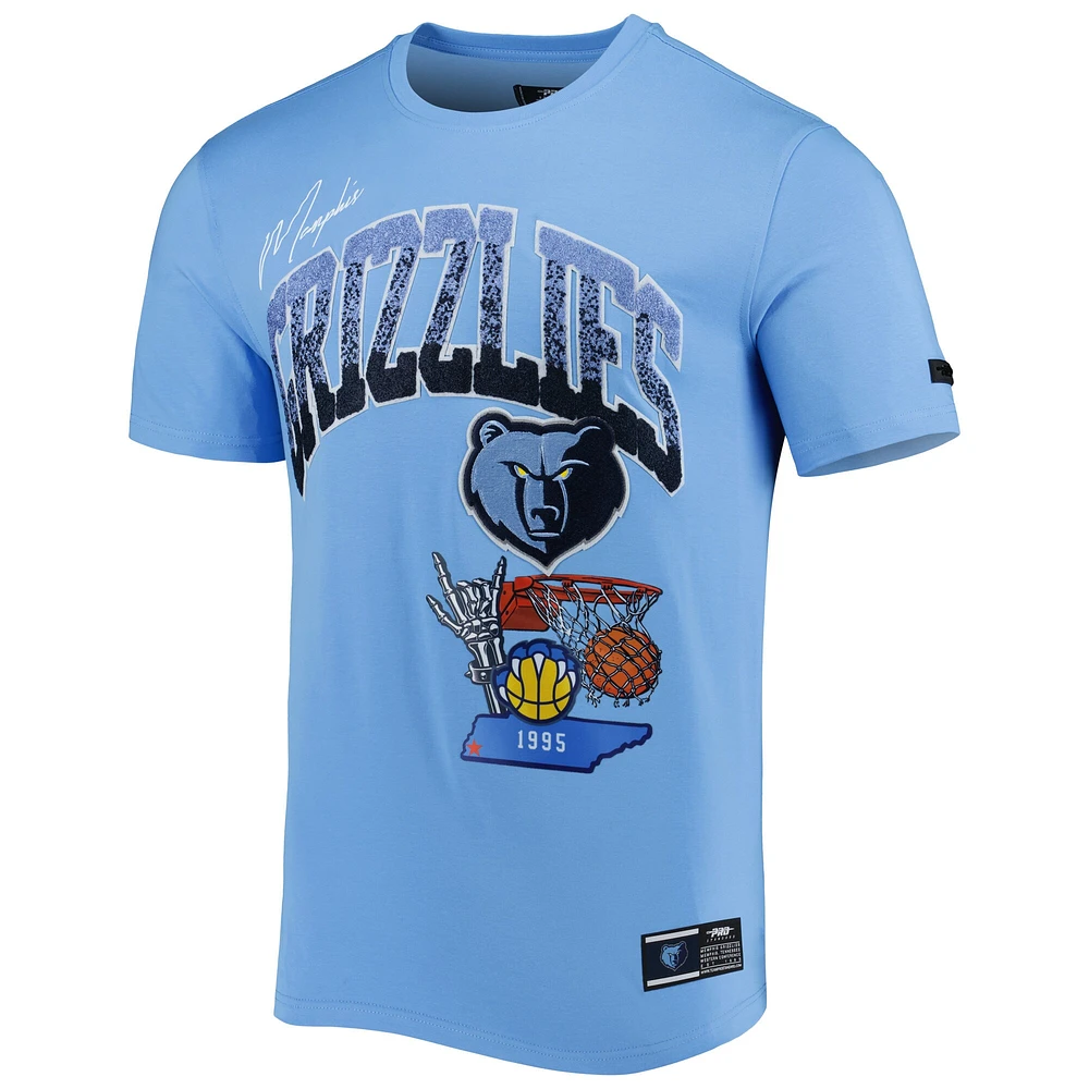 Men's Pro Standard Light Blue Memphis Grizzlies Hometown Chenille T-Shirt
