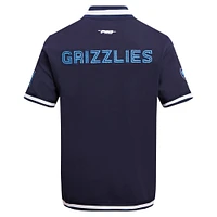 Men's Pro Standard Navy Memphis Grizzlies Classic Warm-Up Full-Snap Jacket