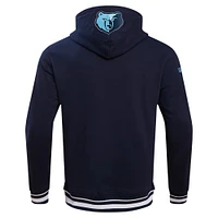 Men's Pro Standard Navy Memphis Grizzlies Script Tail Pullover Hoodie