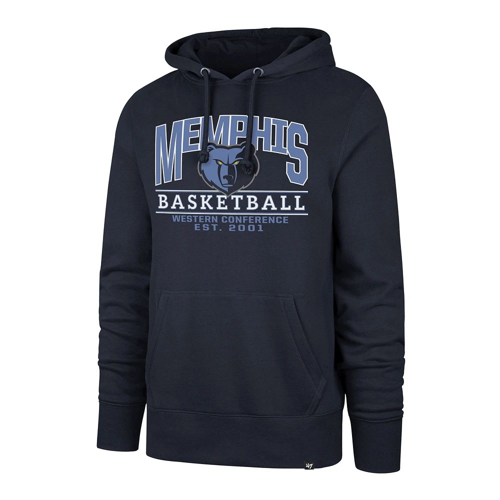 Unisex '47  Navy Memphis Grizzlies Good Call Headline Pullover Hoodie
