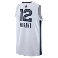 Unisex Nike Ja Morant White Memphis Grizzlies Swingman Jersey - Association Edition