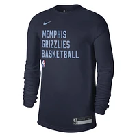 Unisex Nike Navy Memphis Grizzlies 2023/24 Legend On-Court Practice Long Sleeve T-Shirt