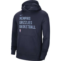 Unisex Nike Navy Memphis Grizzlies 2023/24 Performance Spotlight On-Court Practice Pullover Hoodie