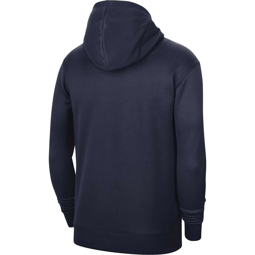 Unisex Nike Navy Memphis Grizzlies 2023/24 Performance Spotlight On-Court Practice Pullover Hoodie