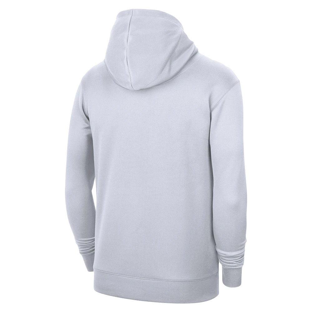 Unisex Nike White Memphis Grizzlies 2023/24 Performance Spotlight On-Court Practice Pullover Hoodie