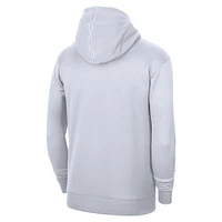 Unisex Nike White Memphis Grizzlies 2023/24 Performance Spotlight On-Court Practice Pullover Hoodie