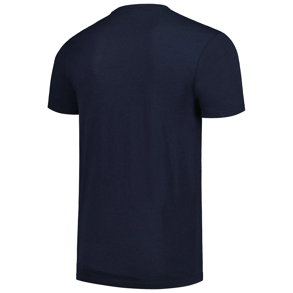 T-shirt unisexe Sportiqe bleu marine Memphis Grizzlies Swish super doux et confortable en trois mélanges