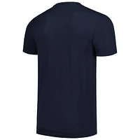 T-shirt unisexe Sportiqe bleu marine Memphis Grizzlies Swish super doux et confortable en trois mélanges