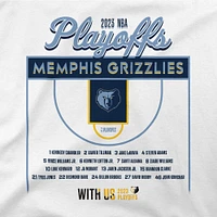 Unisex Stadium Essentials White Memphis Grizzlies 2023 NBA Playoffs Roster T-Shirt