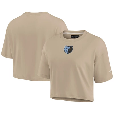 T-shirt court super doux kaki Memphis Grizzlies Elements Fanatics pour femmes