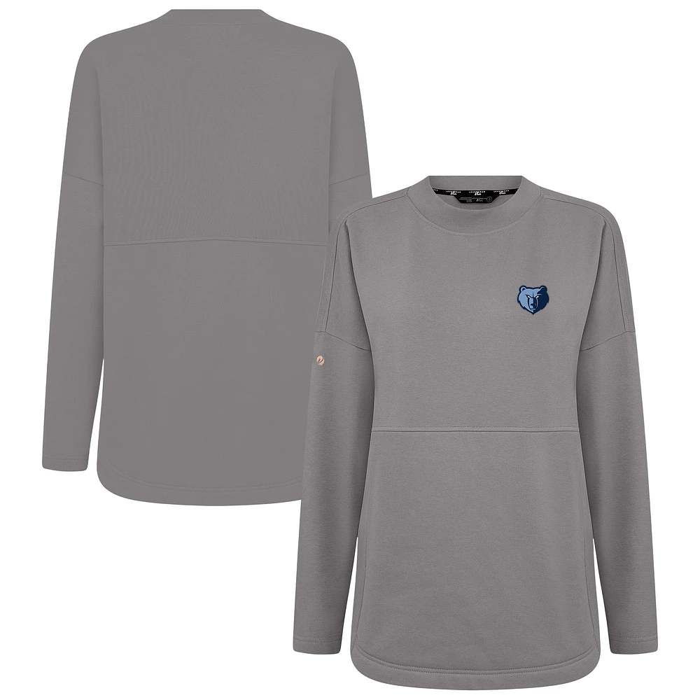 Sweat-shirt gris Beaudry pour femme de Levelwear, motif Memphis Grizzlies