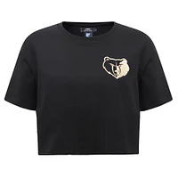 Women's Pro Standard Black Memphis Grizzlies Holiday Glam Boxy T-Shirt