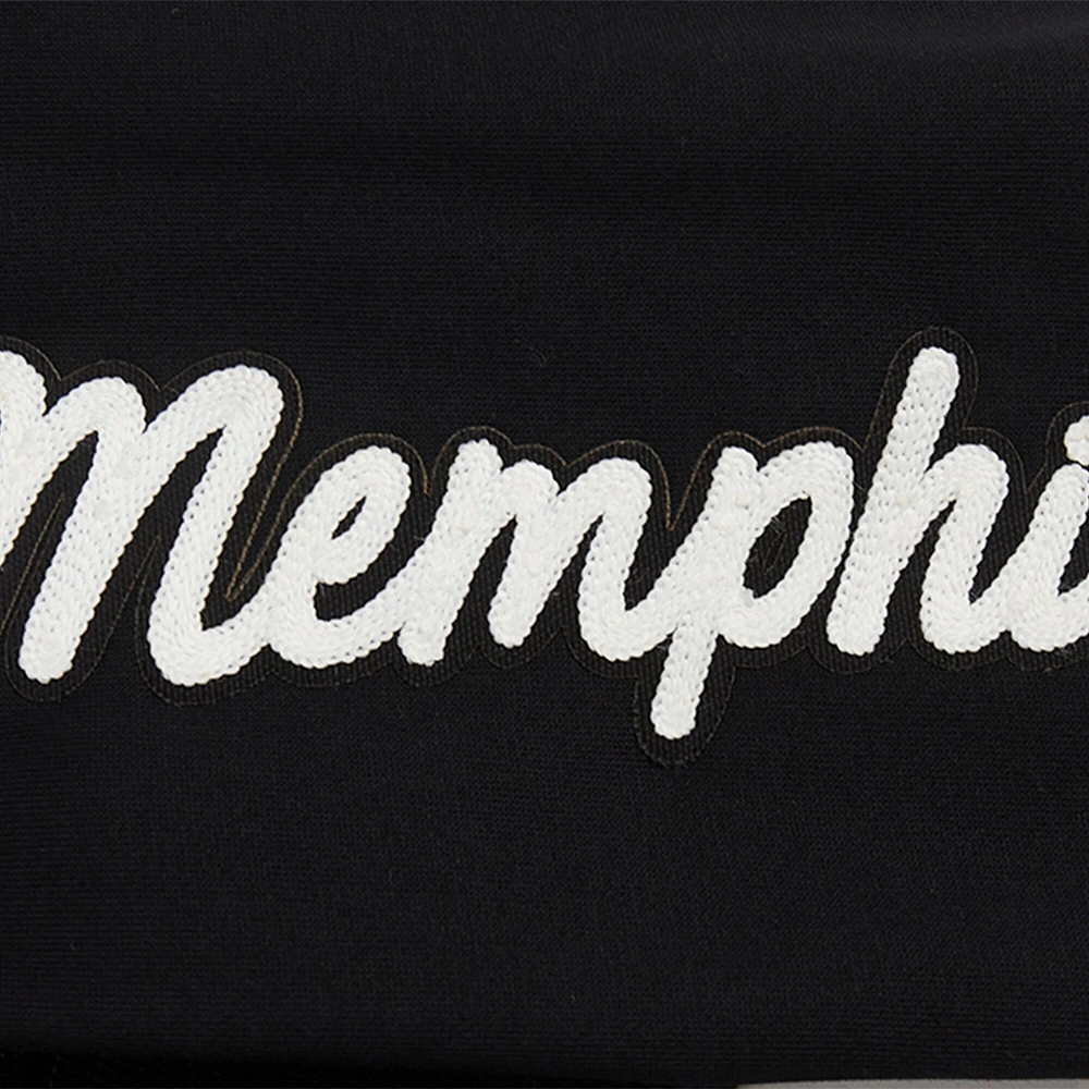 Women's Pro Standard Black Memphis Grizzlies Paint The City Cropped Pullover Sweatshirt