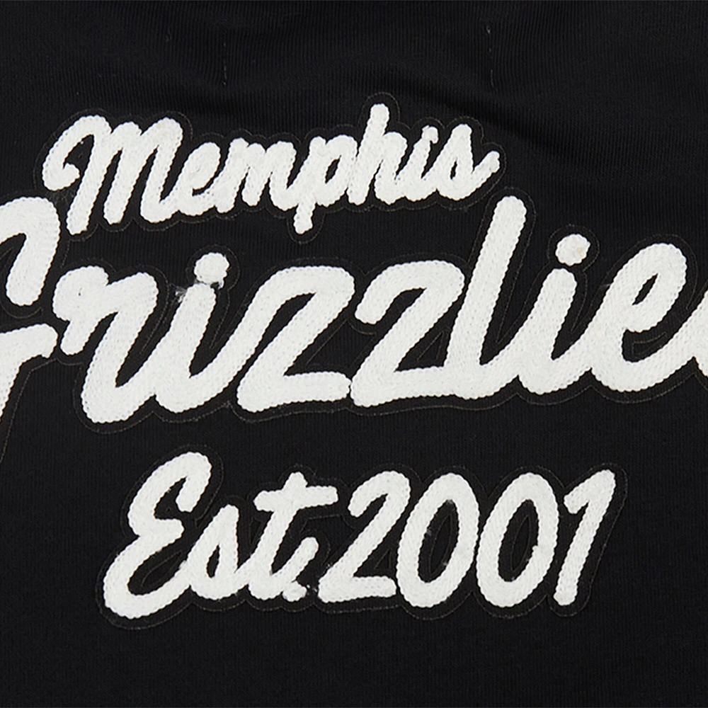 Women's Pro Standard Black Memphis Grizzlies Paint The City Cropped Pullover Sweatshirt