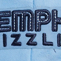 Women's Pro Standard Light Blue Memphis Grizzlies Script Tail Cropped Pullover Hoodie