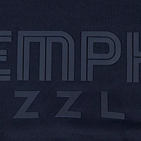 Women's Pro Standard Navy Memphis Grizzlies Jewels Cropped Pullover Hoodie