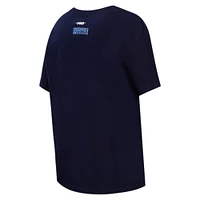 Women's Pro Standard Navy Memphis Grizzlies Script Boyfriend T-Shirt
