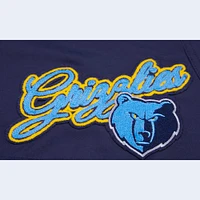 Women's Pro Standard  Navy Memphis Grizzlies Script Woven Shorts
