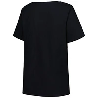 Women's Profile Black Memphis Grizzlies Plus Arch Over Logo V-Neck T-Shirt