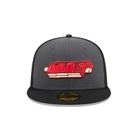 Men's New Era  Gray Memphis Redbirds Theme Nights 59FIFTY Fitted Hat