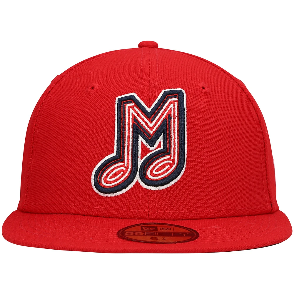 NWE MEMRED RED HOME MIB AUTHENTIC COLLECTION 59FIFTY HATMENHIC