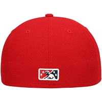 NWE MEMRED RED HOME MIB AUTHENTIC COLLECTION 59FIFTY HATMENHIC