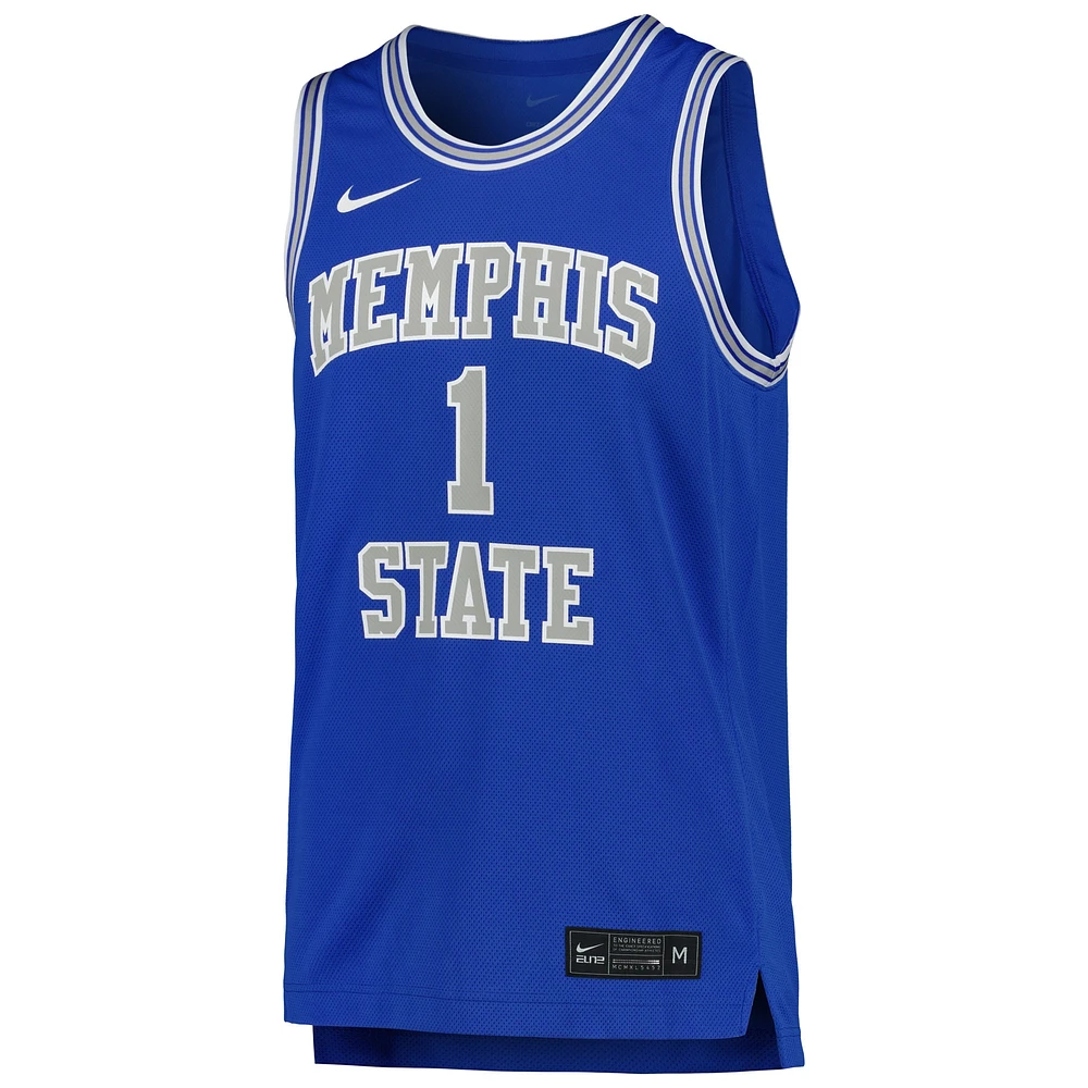 Maillot de basket-ball réplique Nike Royal Memphis Tigers pour homme
