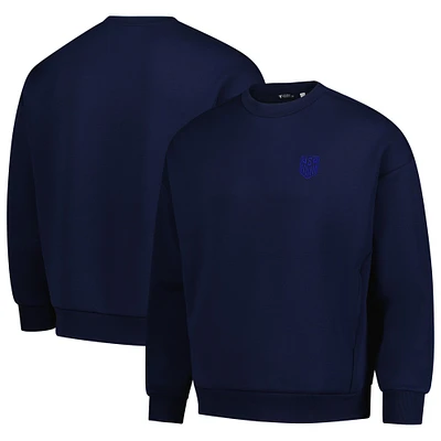Sweat-shirt à enfiler USMNT Luxe Signature Lineage Tri-Blend pour homme de la marque Levelwear Navy