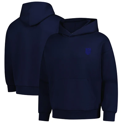Sweat à capuche trois bandes USMNT Luxe Signature pour homme de Levelwear Navy