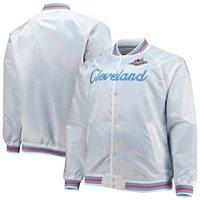 Men's Mitchell & Ness White Big Tall 1997 NBA All-Star Game Hardwood Classics Satin Full-Snap Jacket