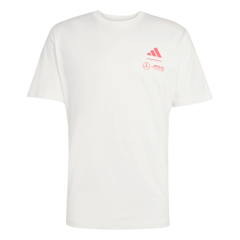 Men's adidas  White Mercedes-AMG Petronas F1 Team 2025 Miami Grand Prix Pack T-Shirt