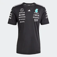 Women's adidas Black Mercedes-AMG Petronas F1 Team Driver Wear Replica Jersey
