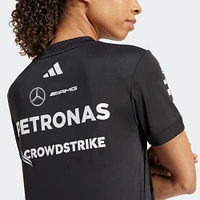 Women's adidas Black Mercedes-AMG Petronas F1 Team Driver Wear Replica Jersey