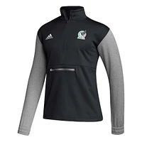 Men's adidas Black Mexico National Team Crest Long Sleeve Half-Zip Top