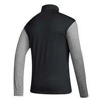 Men's adidas Black Mexico National Team Crest Long Sleeve Half-Zip Top