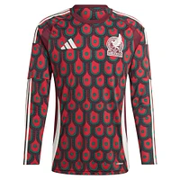 Men's adidas  Burgundy Mexico National Team 2024 Home Replica Long Sleeve Jersey