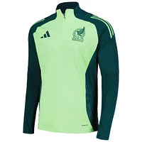Men's adidas Green Mexico National Team 2024 Training Quarter-Zip Top