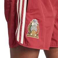Men's adidas Originals Maroon Mexico National Team Three-Stripe Sprinter Shorts