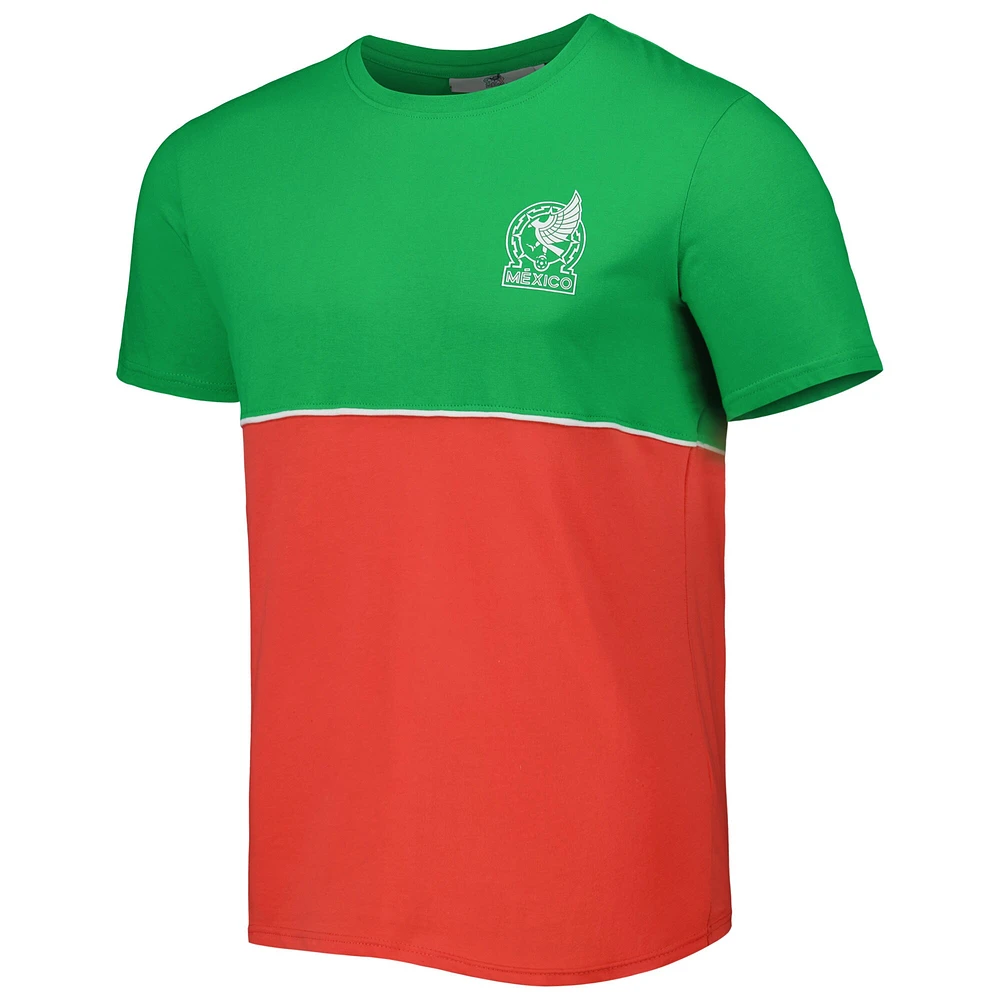 Men's Green/Red Mexico National Team Block West T-Shirt