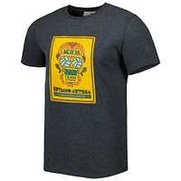 T-shirt Templo de l'équipe nationale mexicaine Heather Charcoal pour hommes