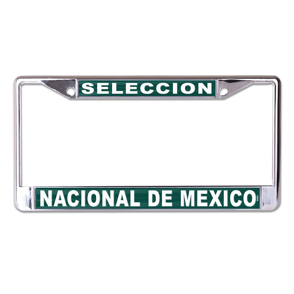Cadre de plaque d'immatriculation avec logo de l'équipe nationale du Mexique WinCraft