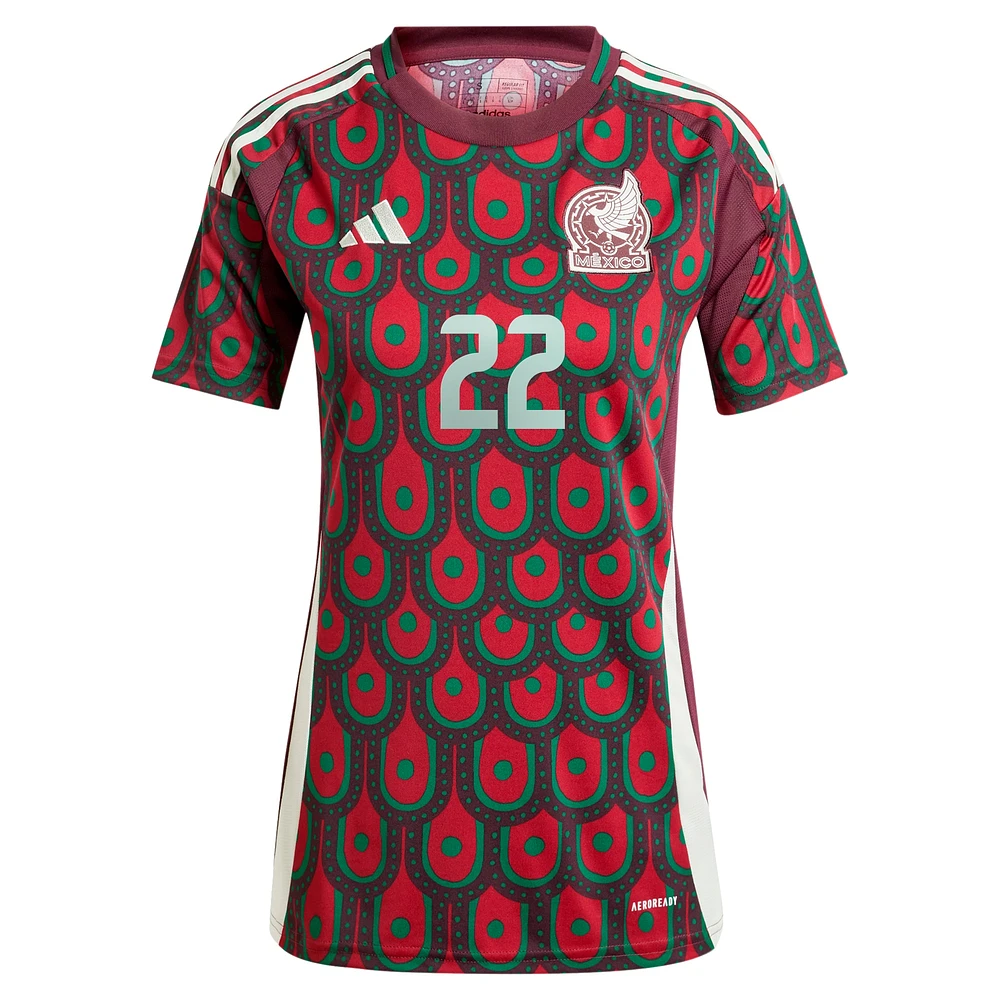 Women's adidas Hirving Lozano Burgundy Mexico National Team 2024 Home Replica Player Jersey