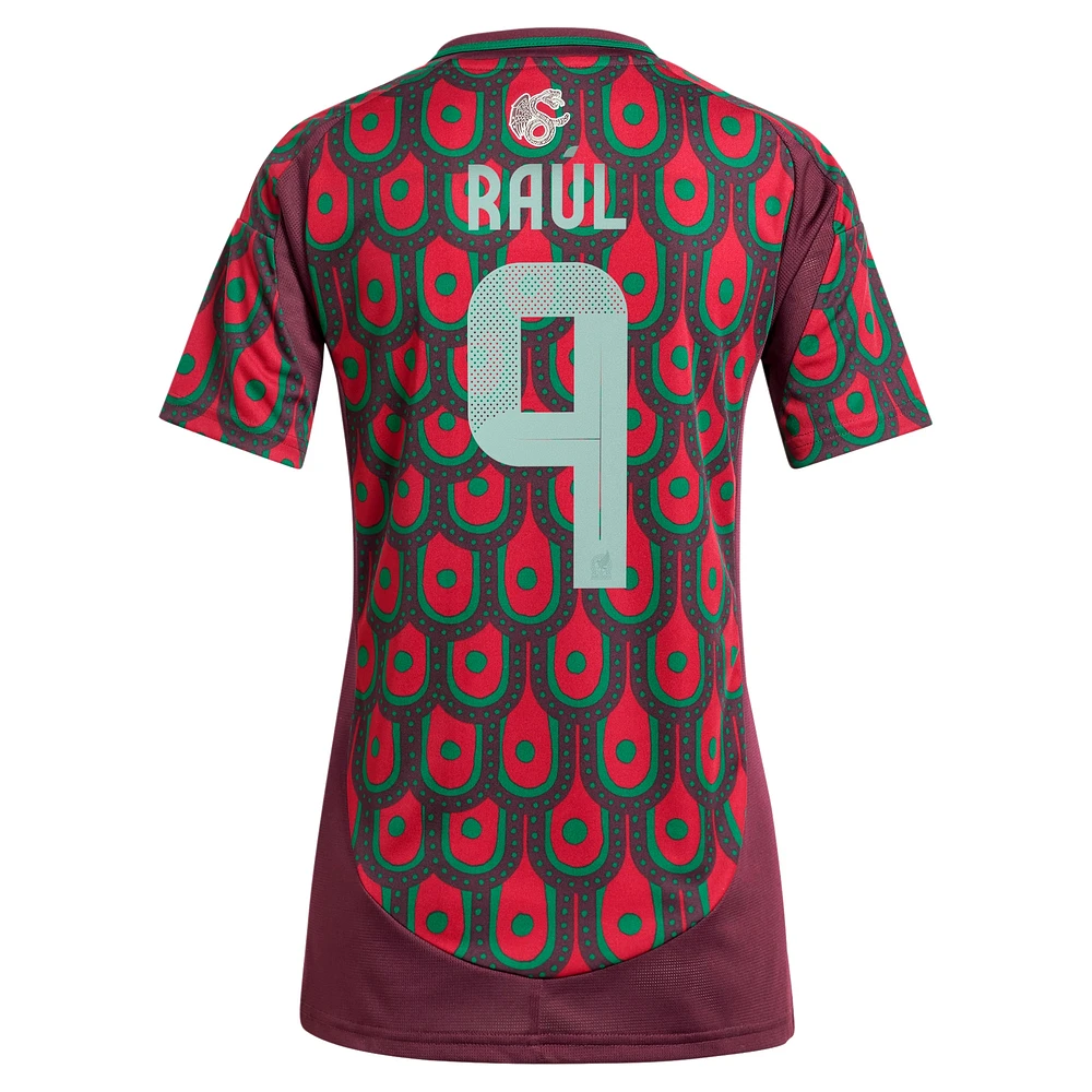 Women's adidas Raul Jimenez Burgundy Mexico National Team 2024 Home Replica Player Jersey