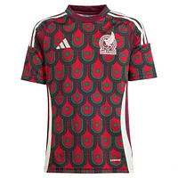 Youth adidas  Burgundy Mexico National Team 2024 Home Replica Jersey