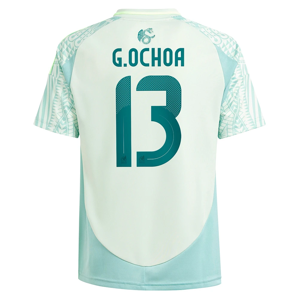 Youth adidas Guillermo Ochoa Green Mexico National Team 2024 Away Replica Player Jersey