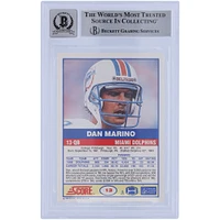 Dan Marino Miami Dolphins Autographed 1989 Score #13 Beckett Fanatics Witnessed Authenticated 10 Card