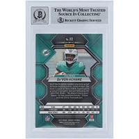 De'Von Achane Miami Dolphins Autographed 2023 Panini Mosaic #312 Beckett Fanatics Witnessed Authenticated 10 Rookie Card